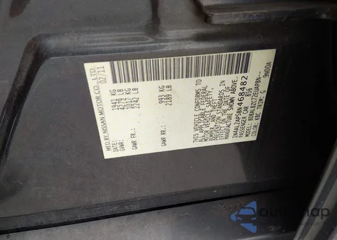 2011 Nissan Altima 2.5 S from USA, damaged, VIN 1N4AL2AP5BN468482